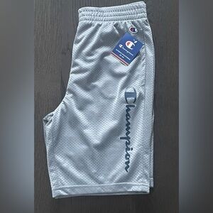 Champion Light Gray Mesh kids Shorts